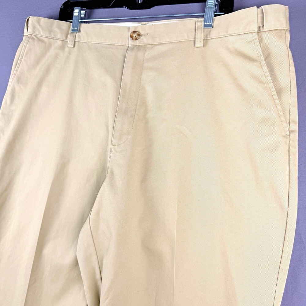 L.L.Bean Comfort Waist Khaki  Cotton Twill Chino Pants 40x32 Waist Straight Fit